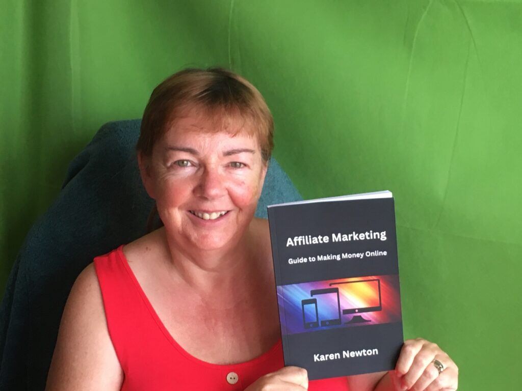 Books by Karen - image of Karen Newton holding one of her books