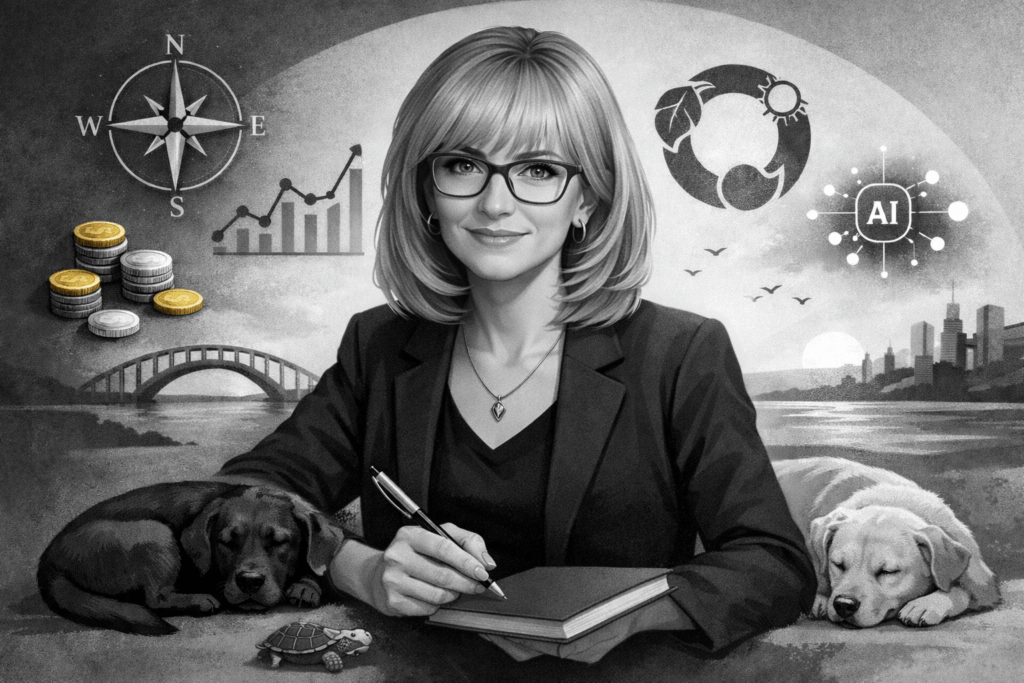 Trends using a caricature of the author to explain trends