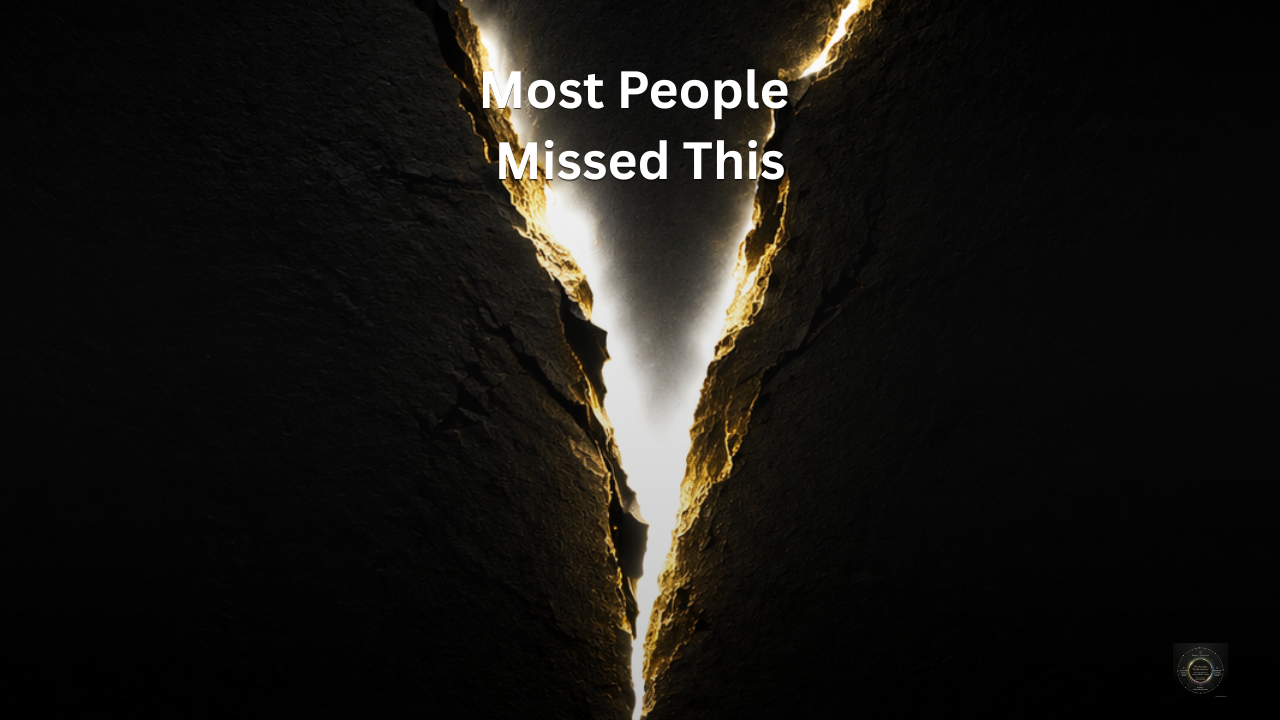 Most people missed this - crack representing change