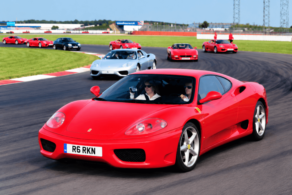 Karen and Ron at Ferrari Guiness World Record, Silverston